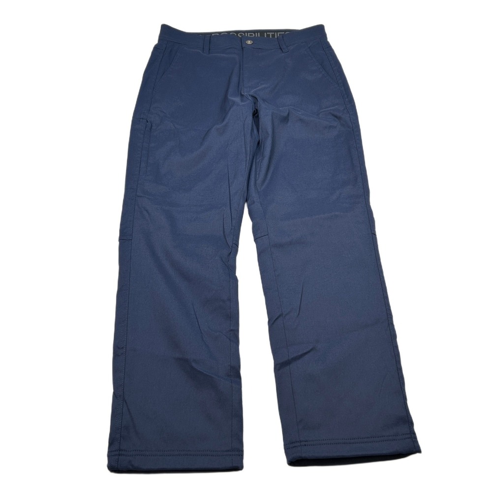 Gerry Lined Pants Mens 30x27 Blue Active Hiking‎ Pants Lightweight Cargo Travel